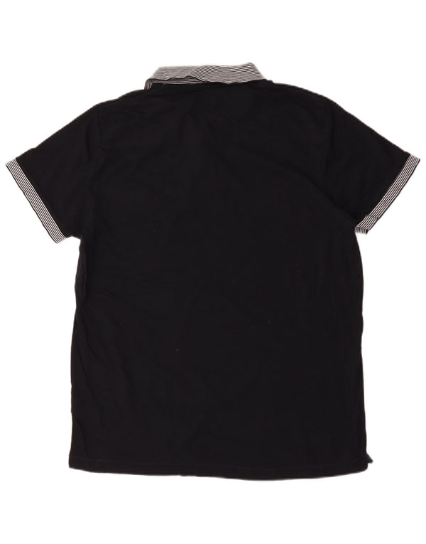 Ανδρικό πουκάμισο πόλο γαλλικής σύνδεσης XL Navy Blue βαμβακερό