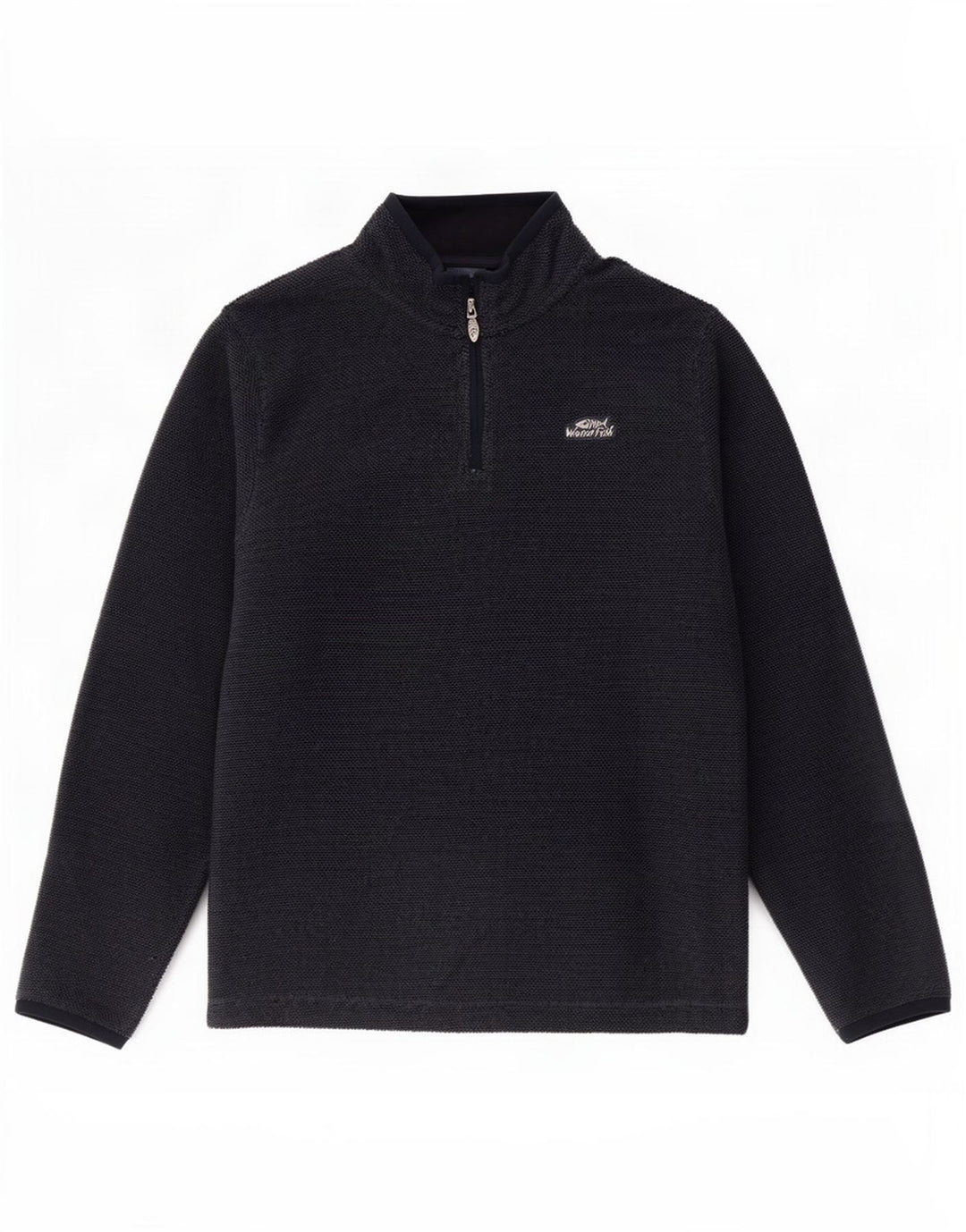 Weird Fish ανδρικό φούτερ με φερμουάρ Jumper XL Navy Blue Polyester