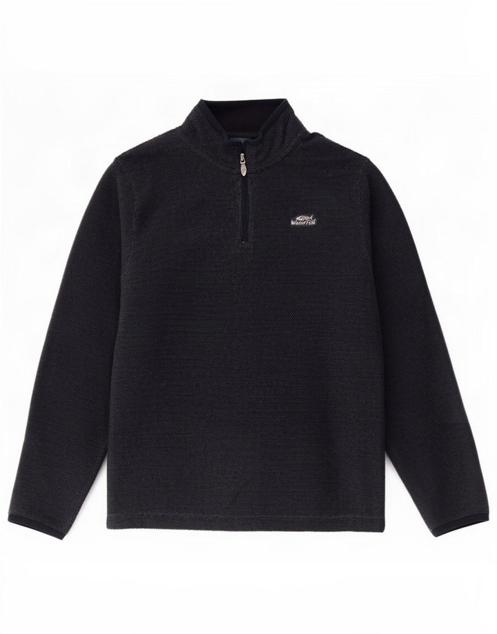 Weird Fish ανδρικό φούτερ με φερμουάρ Jumper XL Navy Blue Polyester