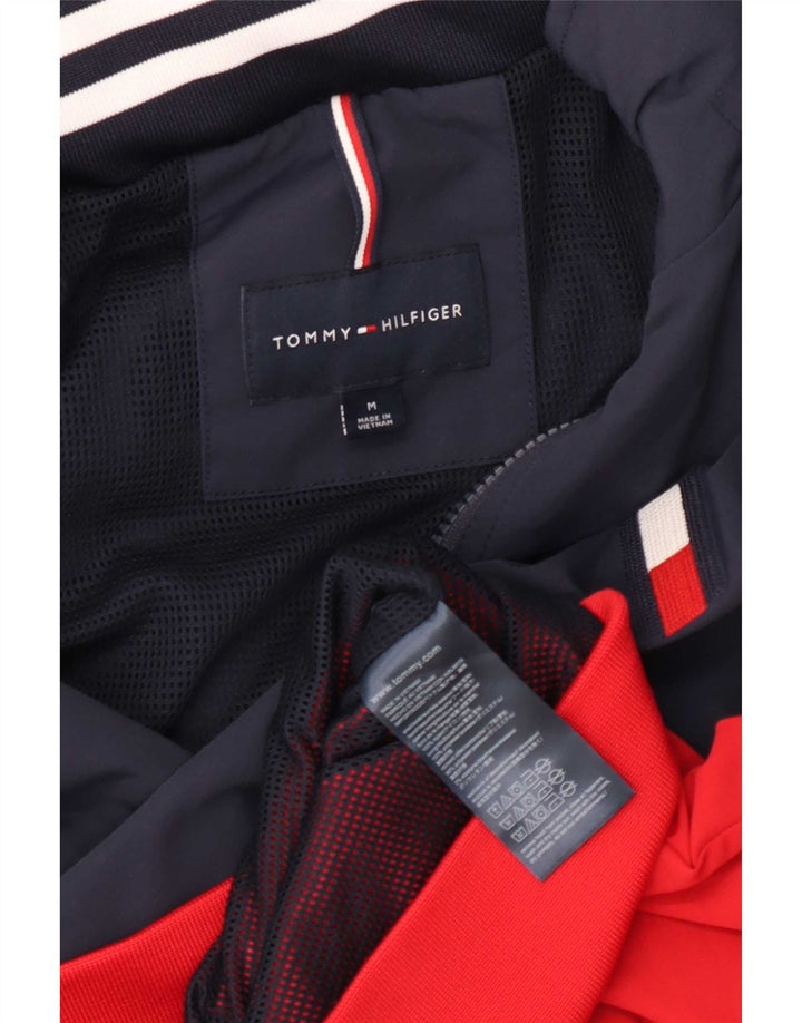 Ανδρικό μπουφάν με κουκούλα Tommy Hilfiger UK 38 Medium Navy Blue Colorblock
