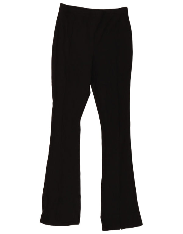 Topshop Γυναικεία Flare Casual Παντελόνια UK 14 Large W32 L33 Black Polyester