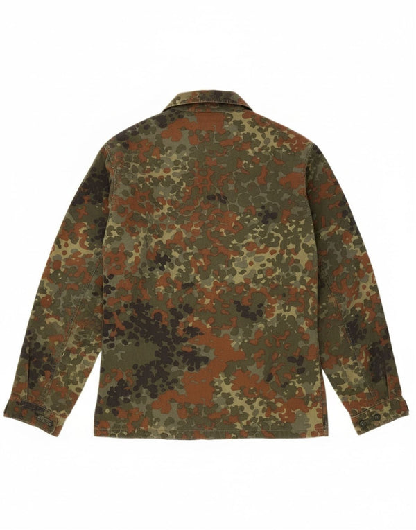 Vintage Mens Germany Military Jacket UK 38 Medium Khaki Camouflage Cotton