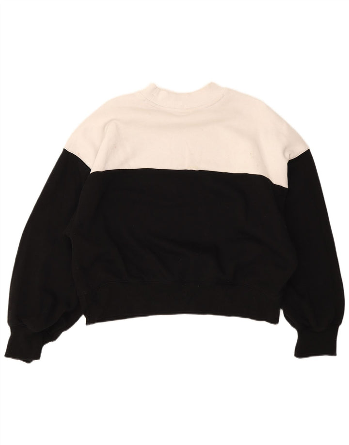 Champion Γυναικεία Γραφική Φούτερ Jumper UK 14 Medium Black Colourblock