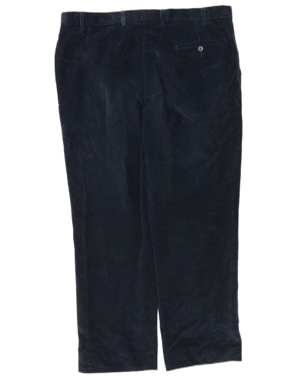 MARKS & SPENCER Ανδρικό ίσιο κοτλέ παντελόνι W38 L29 Navy Blue Cotton