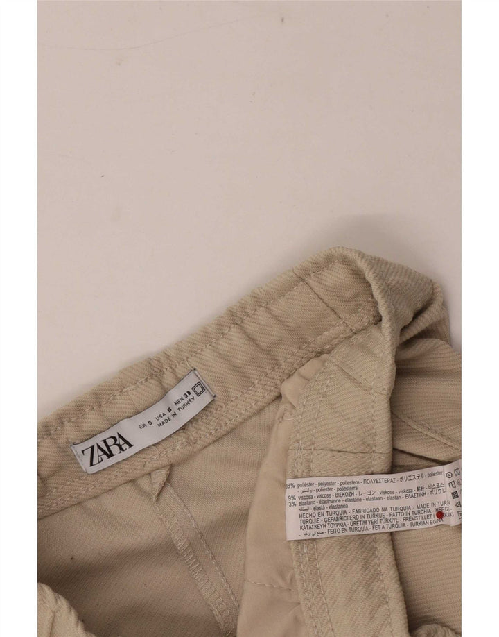 Zara Ανδρικό σορτς Casual Small W27 Beige Polyester