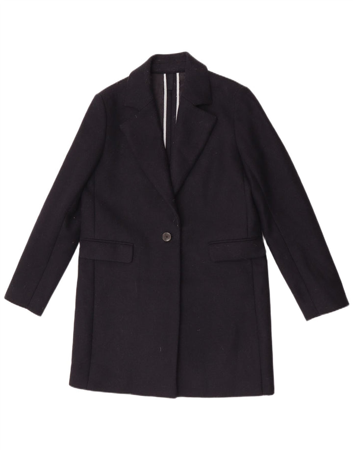 Γυναικείο παλτό Massimo Dutti EU 40 Medium Navy Blue Wool