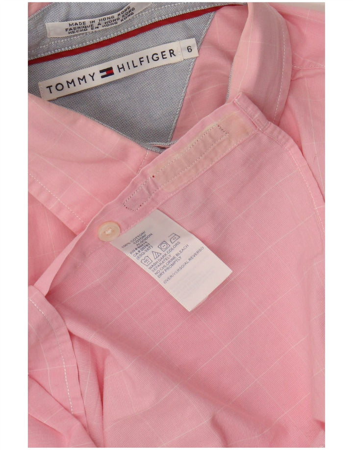 Tommy Hilfiger Γυναικείο Πουκάμισο US 6 Medium Pink Check Cotton
