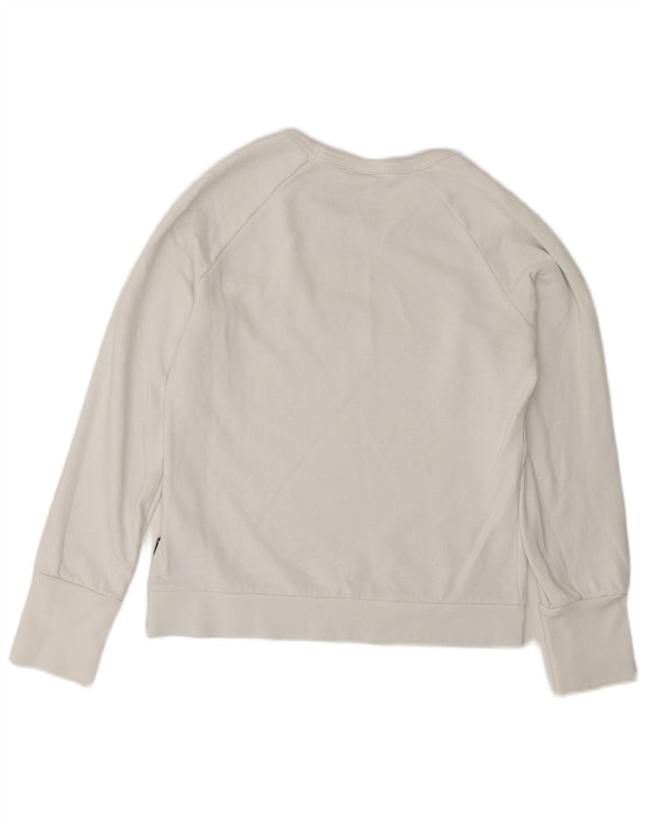Adidas Γυναικείο Φούτερ Jumper UK 12 Μεσαίο λευκό βαμβακερό