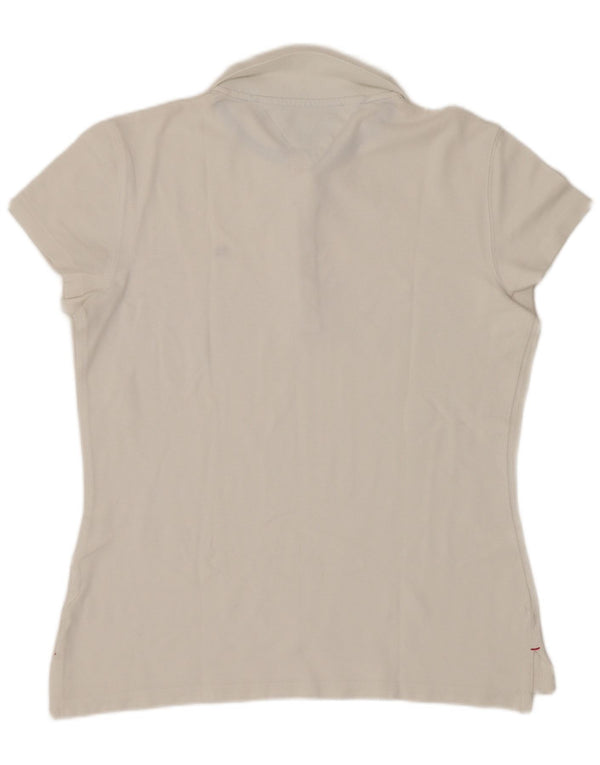 Tommy Hilfiger Γυναικείο Slim Fit Polo Shirt UK 12 Medium White