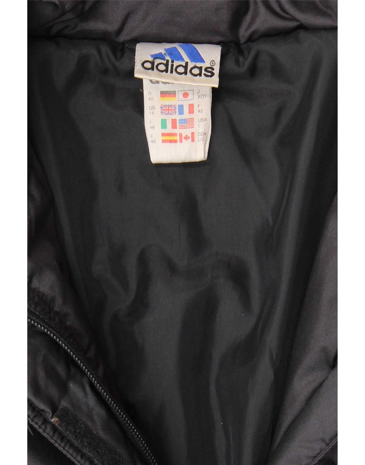 Adidas Γυναικείο μπουφάν UK 14 Large Navy Blue Polyamide