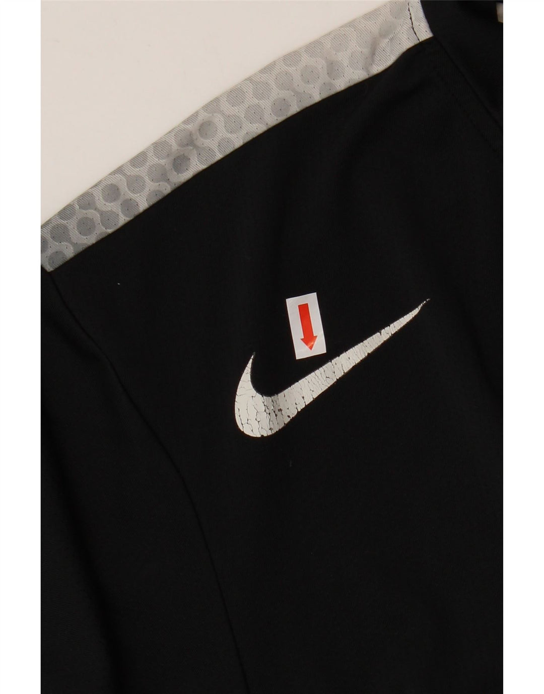 Ανδρικό μπλουζάκι NIKE Dri Fit Top UK 39/41 μεσαίου μαύρου στίγματος πολυεστέρας