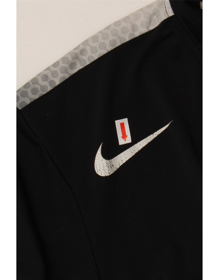 Ανδρικό μπλουζάκι NIKE Dri Fit Top UK 39/41 μεσαίου μαύρου στίγματος πολυεστέρας