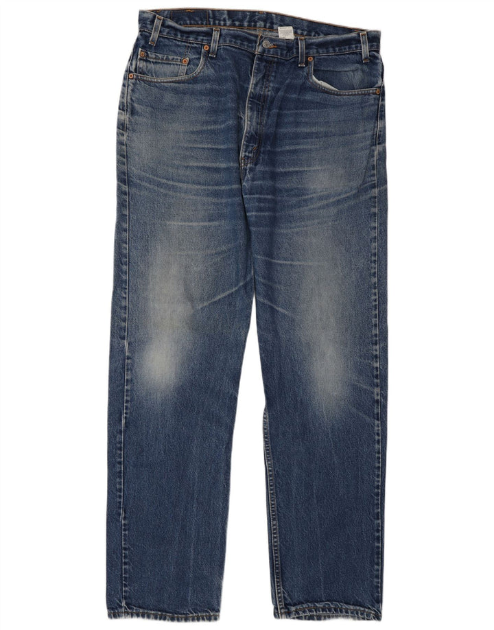 Levi's Mens 505 Regular Fit Straight Jeans W40 L34 Μπλε βαμβακερό