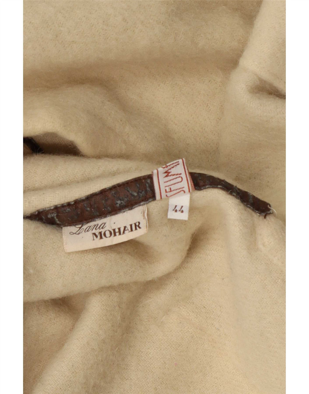 Vintage Γυναικείο Oversized Παλτό Cape IT 44 Medium Beige Μαλλί