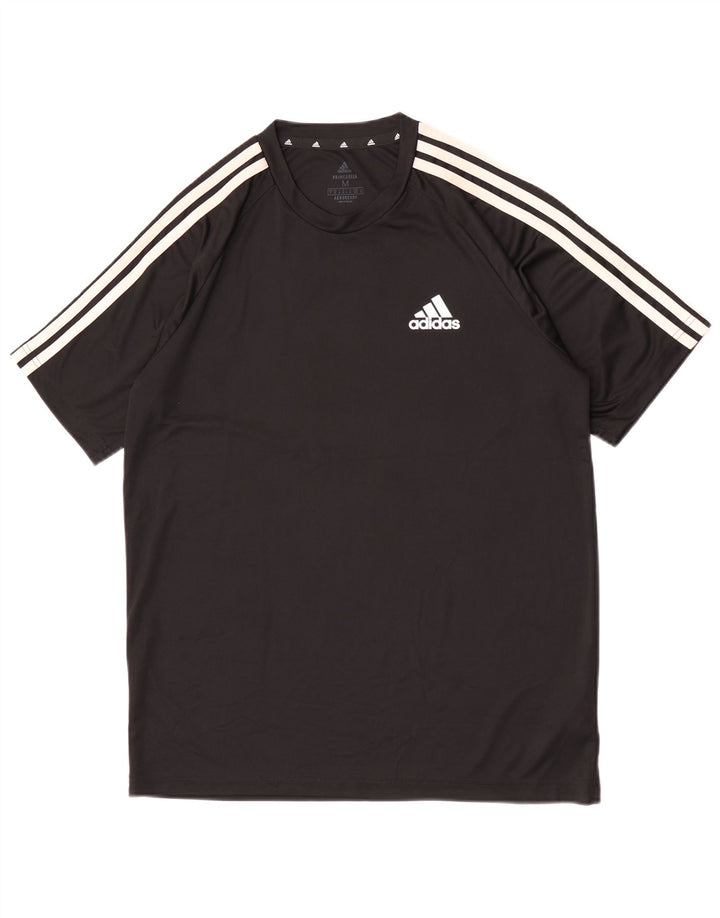 Adidas Ανδρικό T-Shirt Aeroready Top Medium Black Polyester