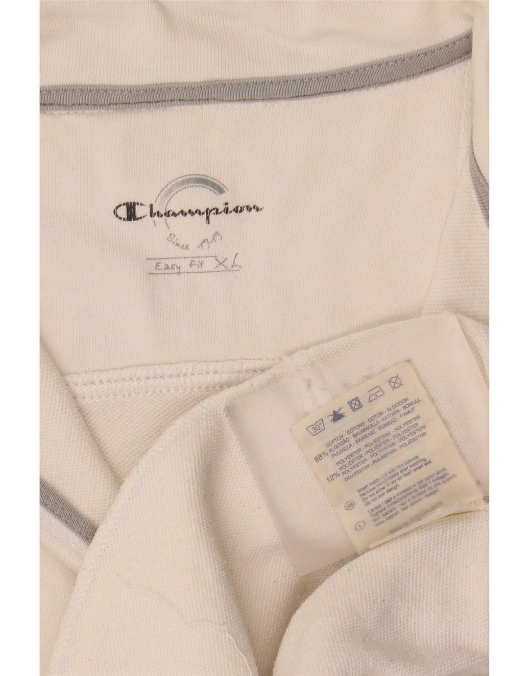 Ανδρική φόρμα Champion Easy Fit Top Jacket XL Λευκό βαμβακερό