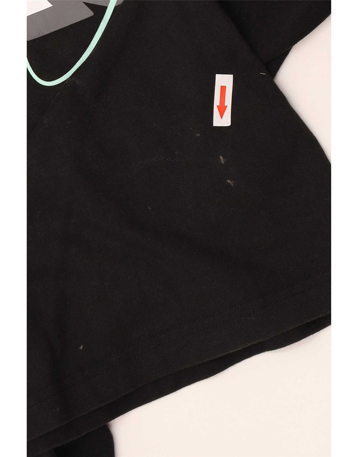 Ανδρικό γραφικό T-Shirt Adidas Top Μεσαίο μαύρο βαμβακερό