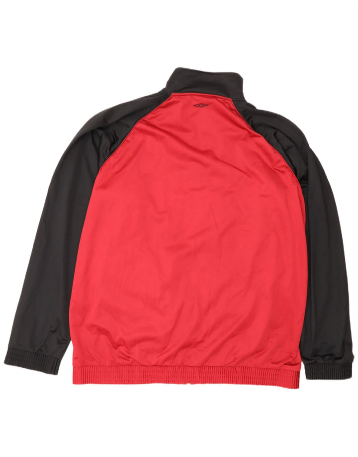 Ανδρική φόρμα Umbro Top Jacket UK 47/49 2XL Red Colourblock Polyester