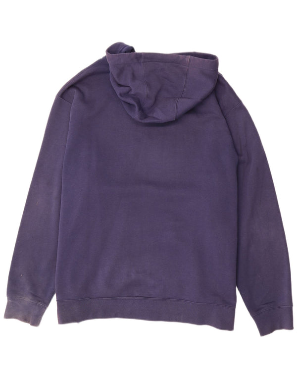 Ανδρικό πουλόβερ Nike με φερμουάρ με κουκούλα 2XL, μπλε βαμβακερό