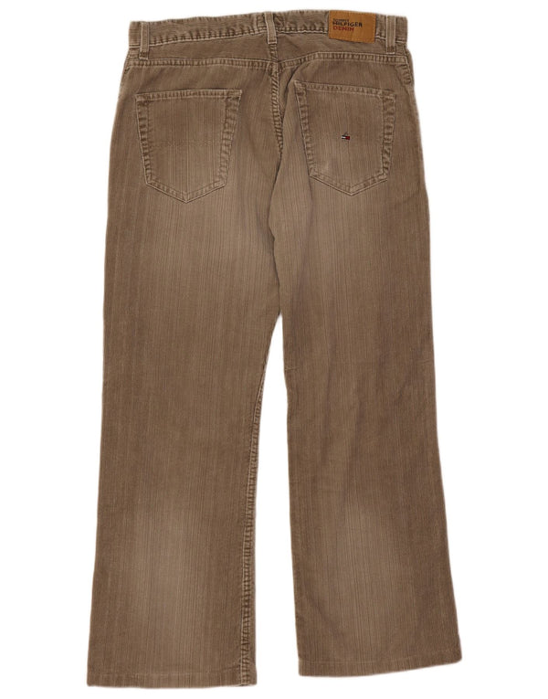 Tommy Hilfiger Ανδρικό μποτάκι κοτλέ παντελόνι W33 L28 καφέ βαμβακερό