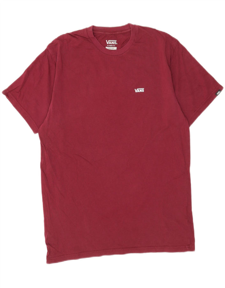 Ανδρικό T-Shirt Vans Κλασική Εφαρμογή Τοπ μεσαίου μπορντό βαμβακερό