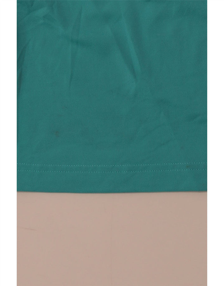 FILA Γυναικείο T-Shirt Top UK 8 Small Turquoise Polyester