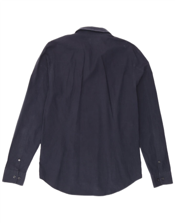 Ανδρικό πουκάμισο Calvin Klein Jeans Slim Fit Βαμβακερό μεσαίο ναυτικό