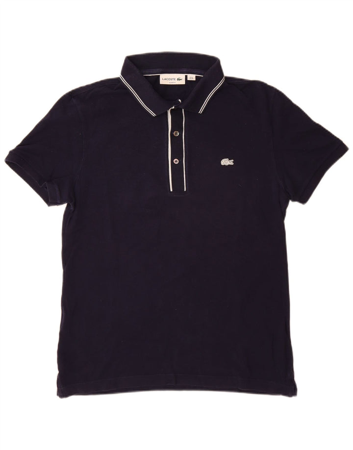 LACOSTE Ανδρικό πουκάμισο Polo Slim Fit, Μέγεθος 4, Βαμβακερό μεσαίο Navy Blue