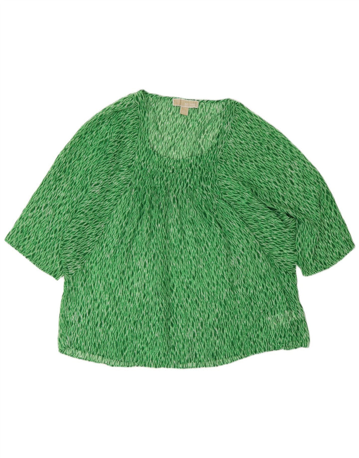 Michael Kors Γυναικεία Μπλούζα Τοπ UK 16 Large Green Argyle/Diamond Polyester
