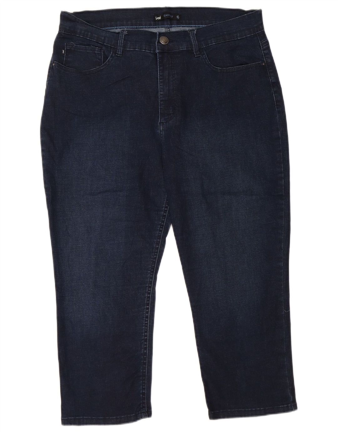 LEE Γυναικείο Easy Fit Ψηλόμεσο Κάπρι Τζιν US 16 2XL W34 L21 Navy Blue