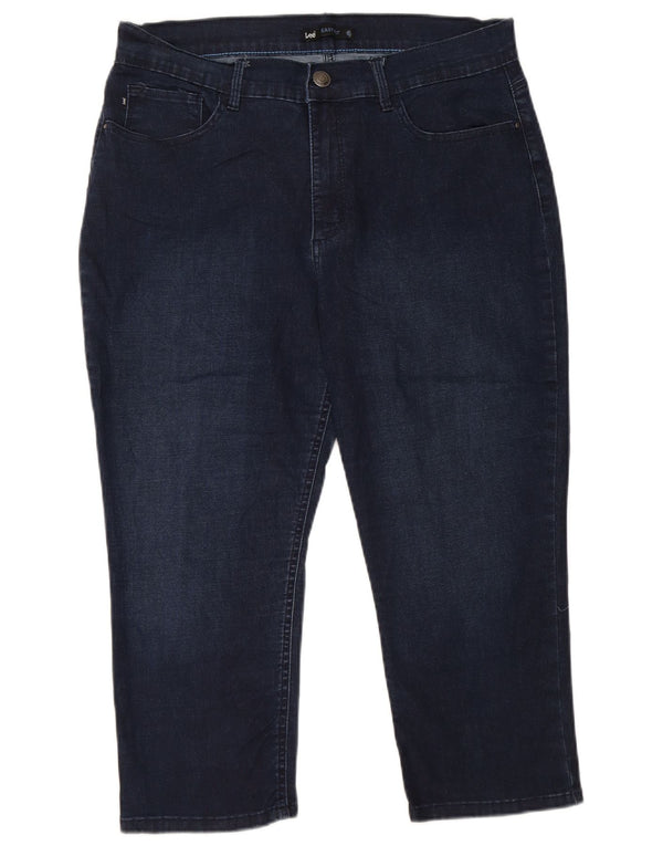 LEE Γυναικείο Easy Fit Ψηλόμεσο Κάπρι Τζιν US 16 2XL W34 L21 Navy Blue