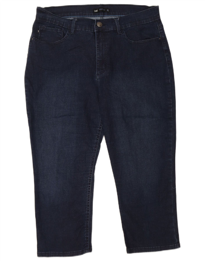LEE Γυναικείο Easy Fit Ψηλόμεσο Κάπρι Τζιν US 16 2XL W34 L21 Navy Blue