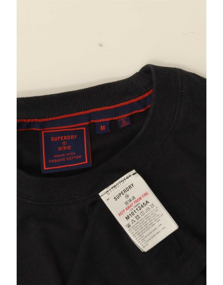 Ανδρικό T-Shirt Superdry Top Μεσαίο μαύρο βαμβακερό