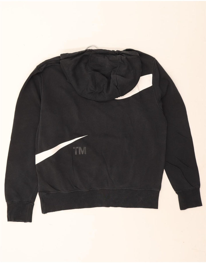Ανδρικό γραφικό κουκούλα Nike, μεσαίο μαύρο βαμβακερό