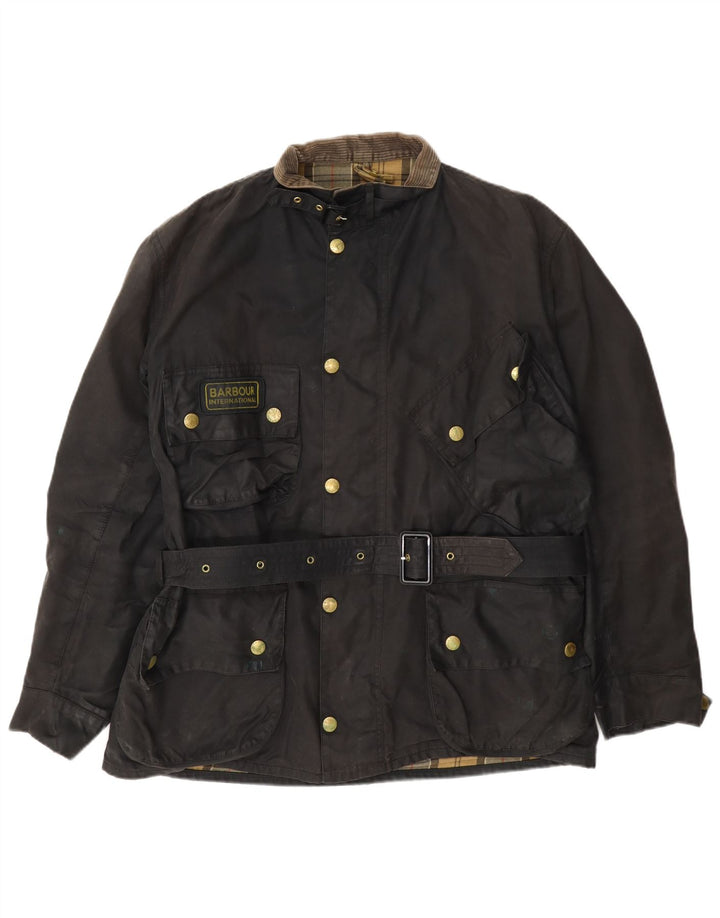 Ανδρικό κερωμένο βαμβακερό μπουφάν Barbour UK 44 Large Brown