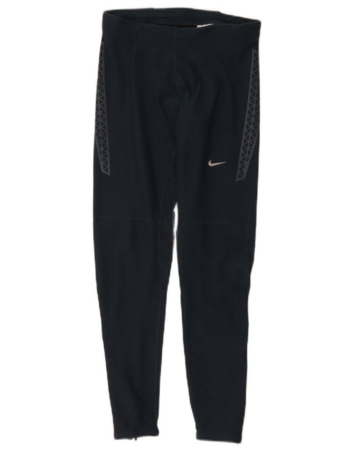 Γυναικεία κολάν Nike Dri Fit UK 12 Medium Navy Blue Geometric Polyester