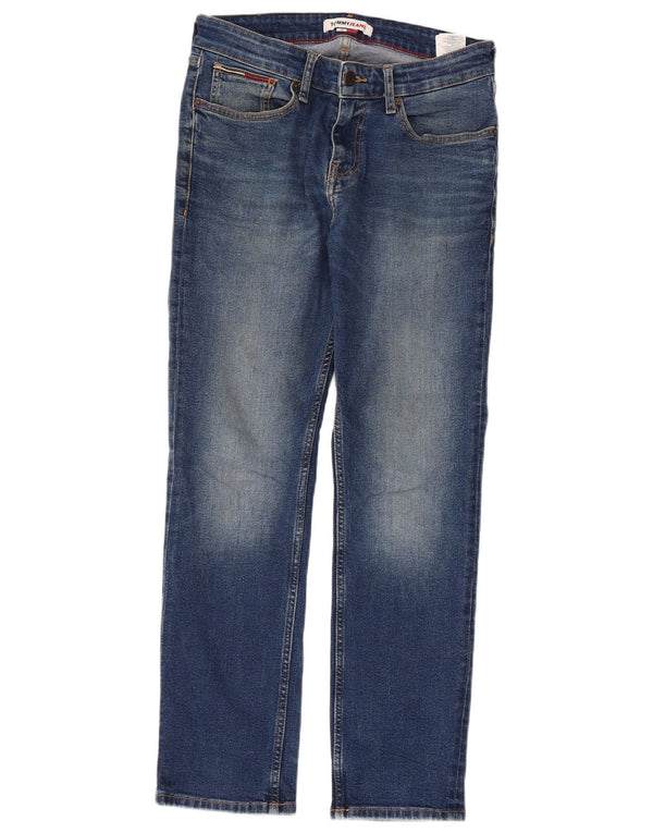 TOMMY HILFIGER Ανδρικό Slim Jeans W28 L30 Μπλε Βαμβακερό