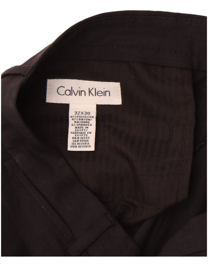 Calvin Klein Ανδρικό ίσιο παντελόνι Chino W32 L30 Μαύρο πολυεστέρα