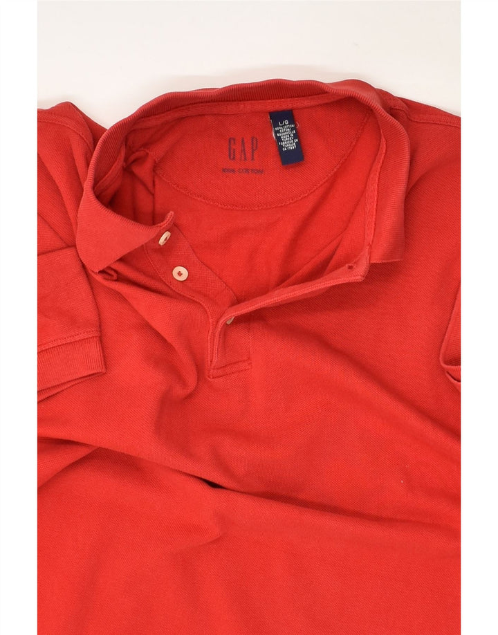 GAP Mens Polo Shirt Large Red Cotton | Vintage Gap | Thrift | Second-Hand Gap | Used Clothing | Messina Hembry 