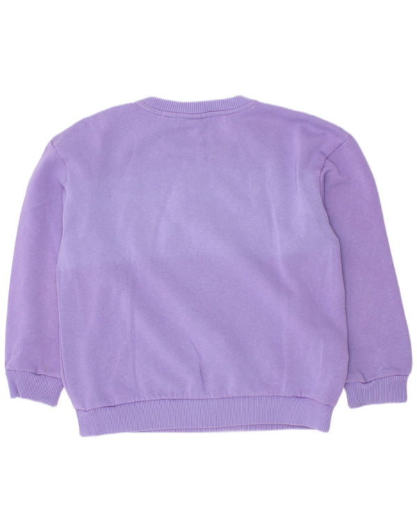 Γραφικό Φούτερ Lacoste Boys Jumper 7-8 ετών Μωβ βαμβακερό