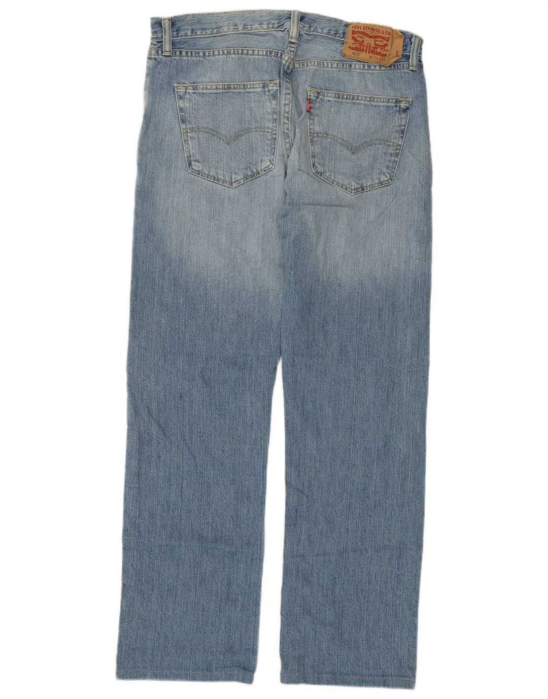 LEVI'S Ανδρικό τζιν 501 ίσιο W34 L30 Μπλε βαμβακερό