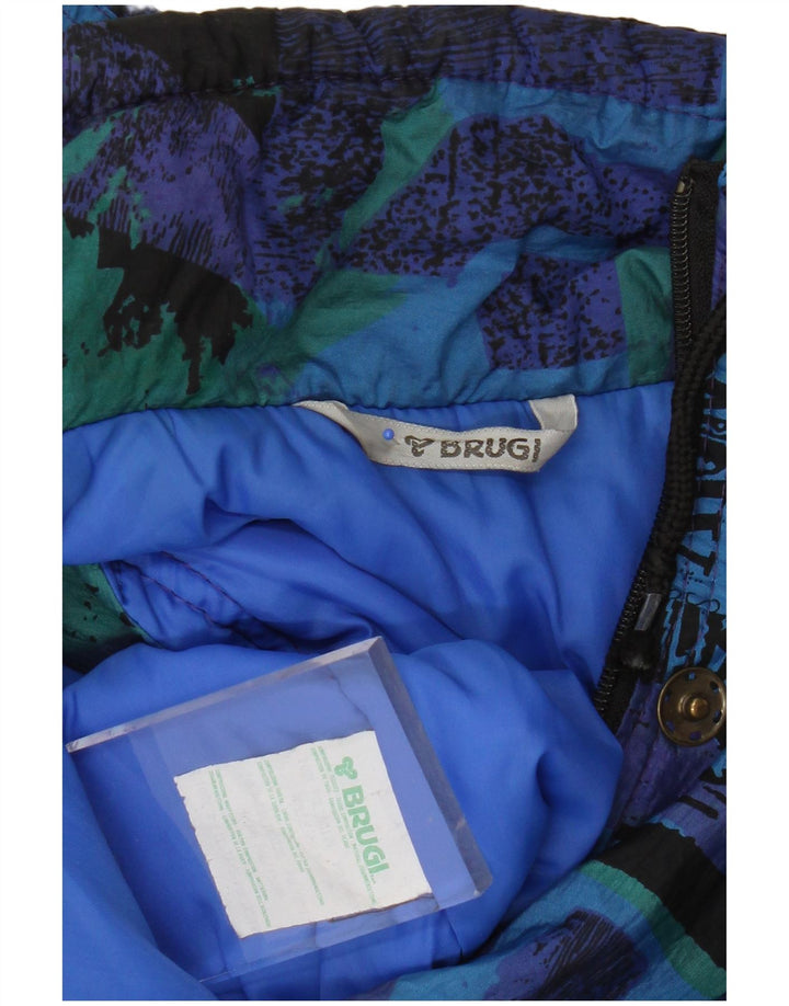 BRUGI Γυναικείο Graphic Gilet UK 14 Medium Blue Geometric Polyamide