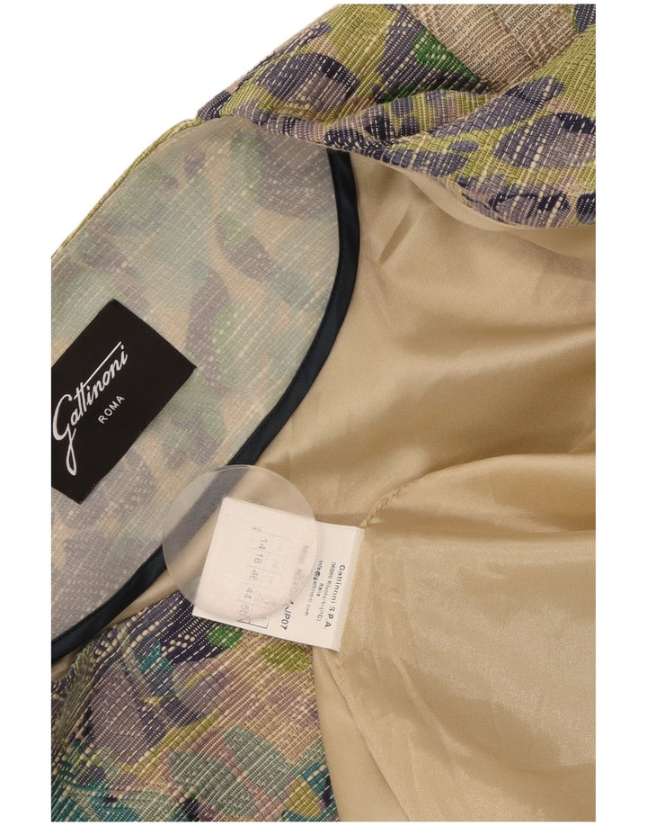 Gattinoni Γυναικείο Open Blazer Jacket UK 18 XL Πολύχρωμο Floral