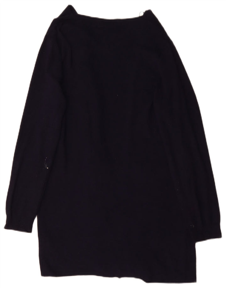 Marks & Spencer Γυναικείο πουλόβερ Longline Cardigan UK 14 Medium Navy Blue