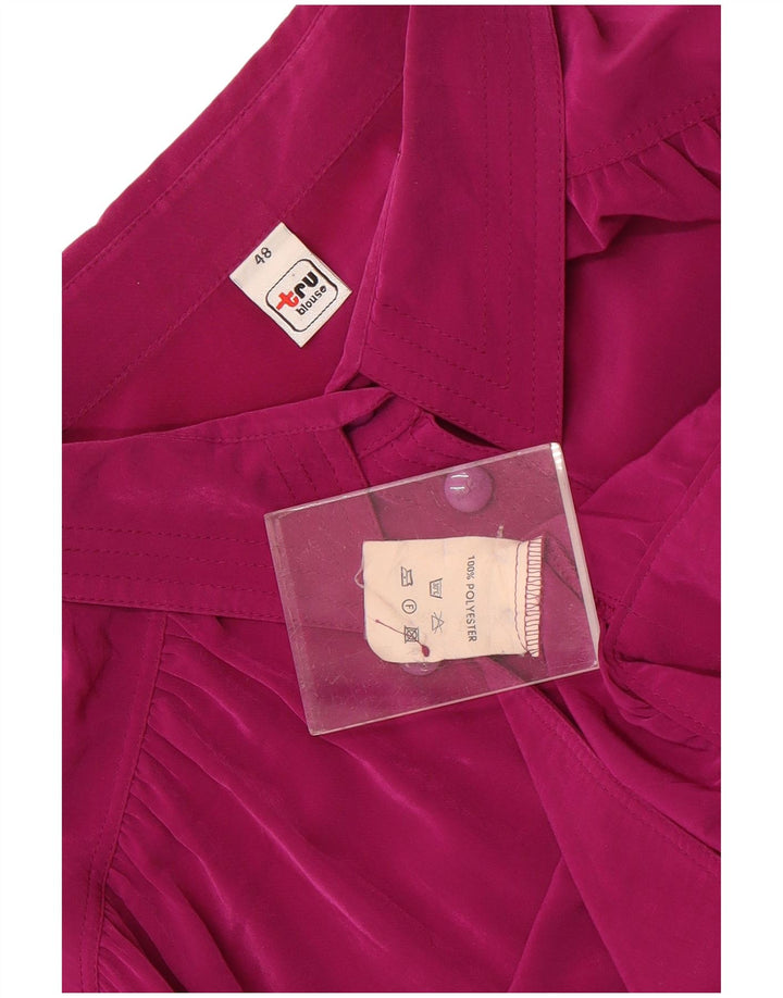Tru γυναικείο πουκάμισο Μπλούζα IT 48 XL Purple Polyester