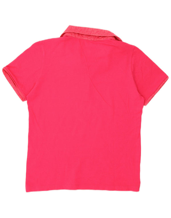 Champion γυναικείο μπλουζάκι πόλο UK 16 Large Pink Paisley