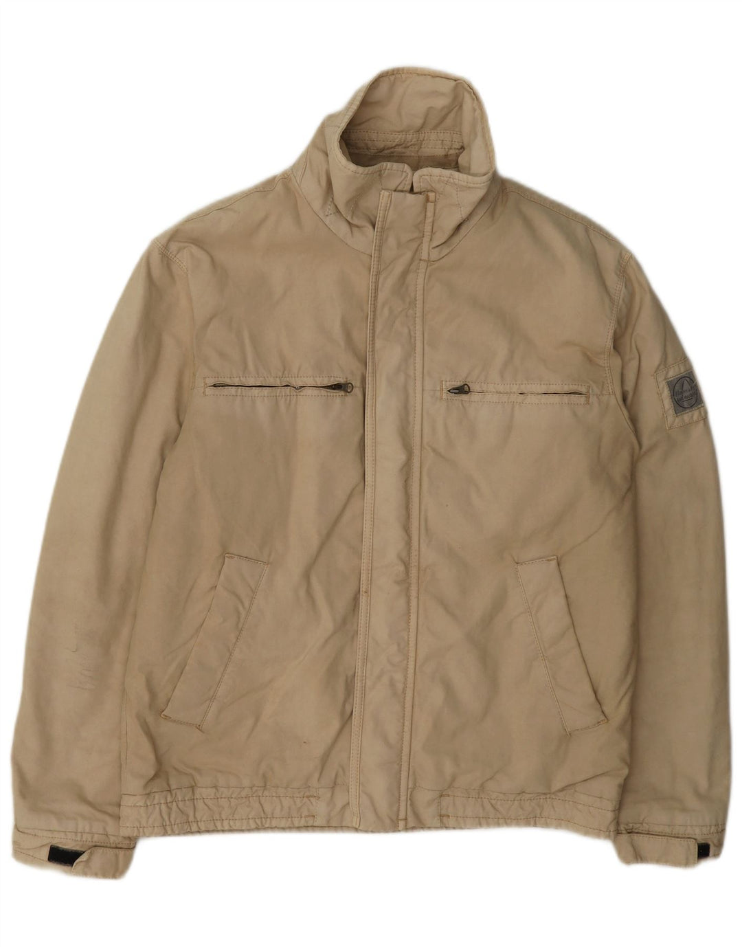 Murphy & Nye Mens Regular Fit Utility Jacket UK 38 Medium Beige βαμβακερό