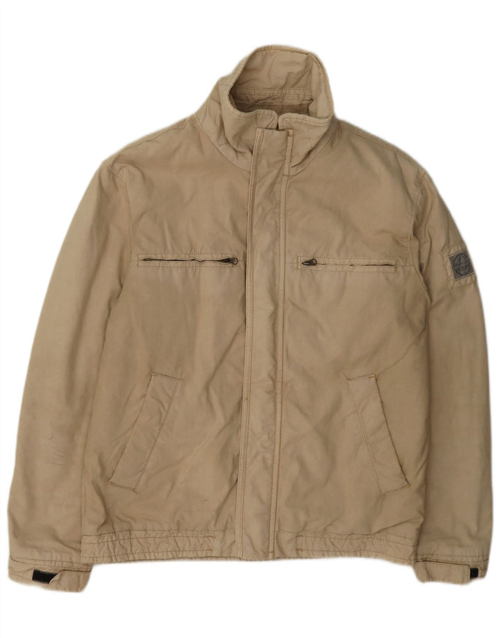 Murphy & Nye Mens Regular Fit Utility Jacket UK 38 Medium Beige βαμβακερό