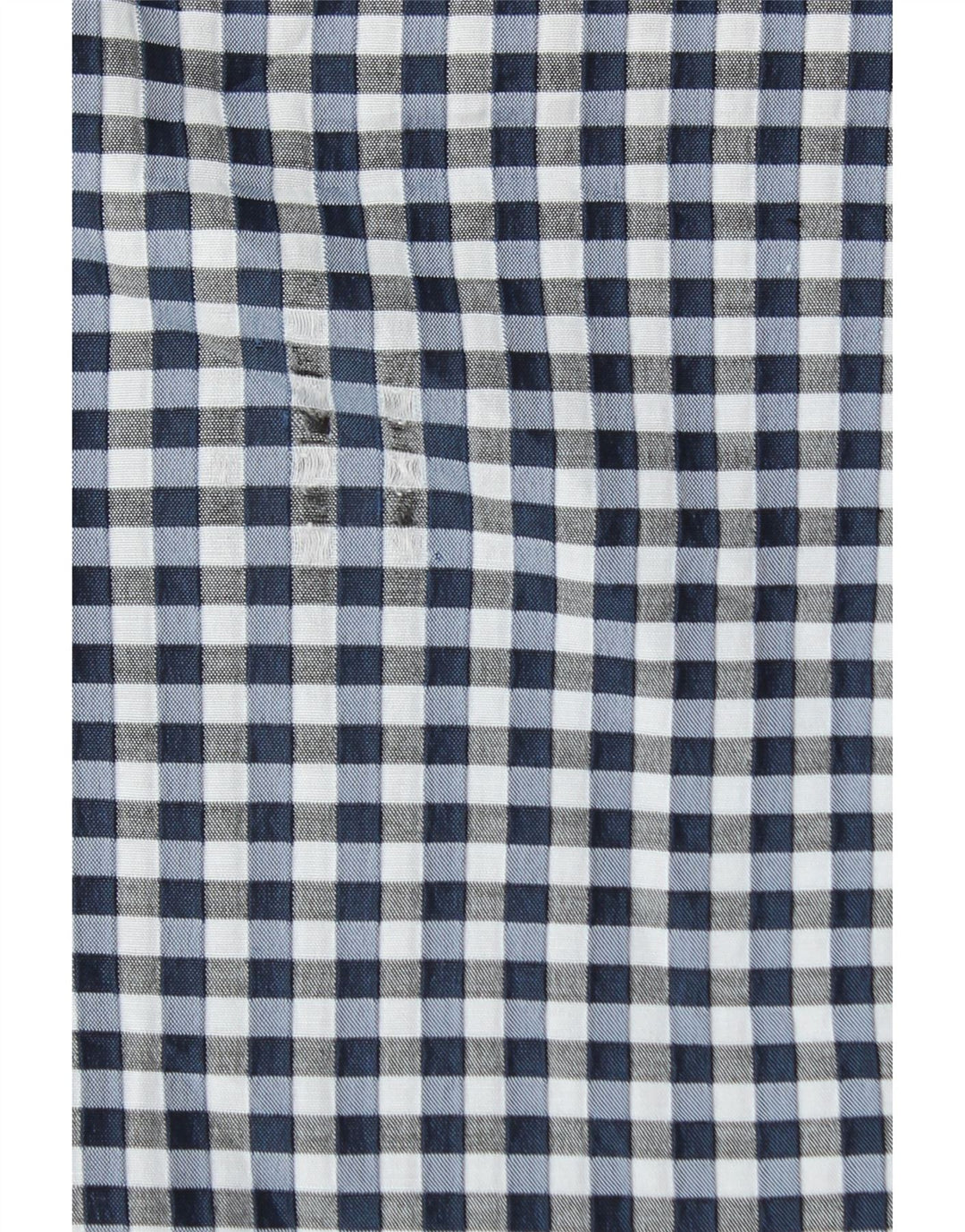 GUESS Γυναικείο Crop Casual Παντελόνι W29 L25 Blue Gingham