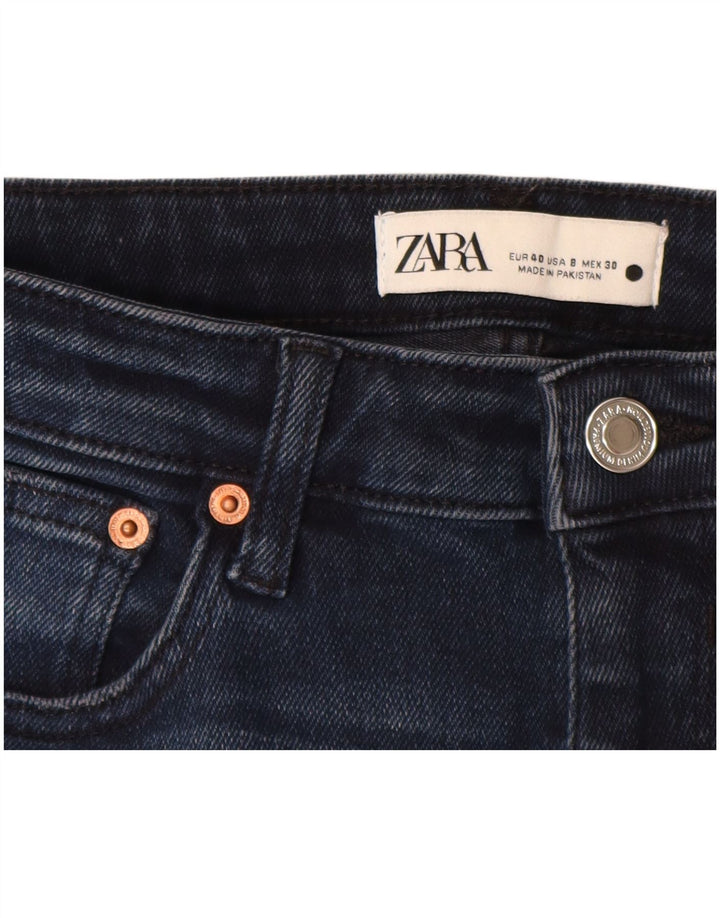 ZARA Γυναικεία Skinny Jeans EU 40 Medium W30 L27 Navy Blue Cotton